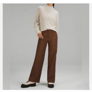 Lululemon Roasted Brown - City Sleek 5 Pocket High-Rise Wide-Leg Pants